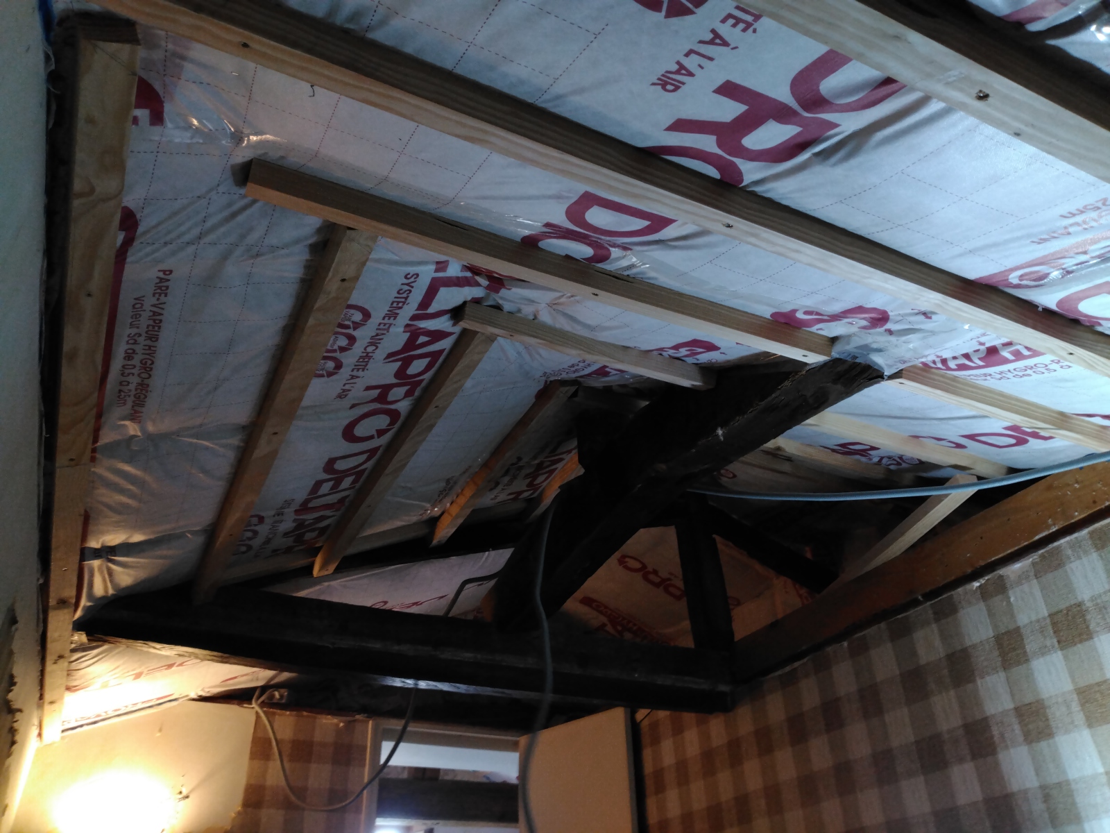 Isolation en rampant de toiture