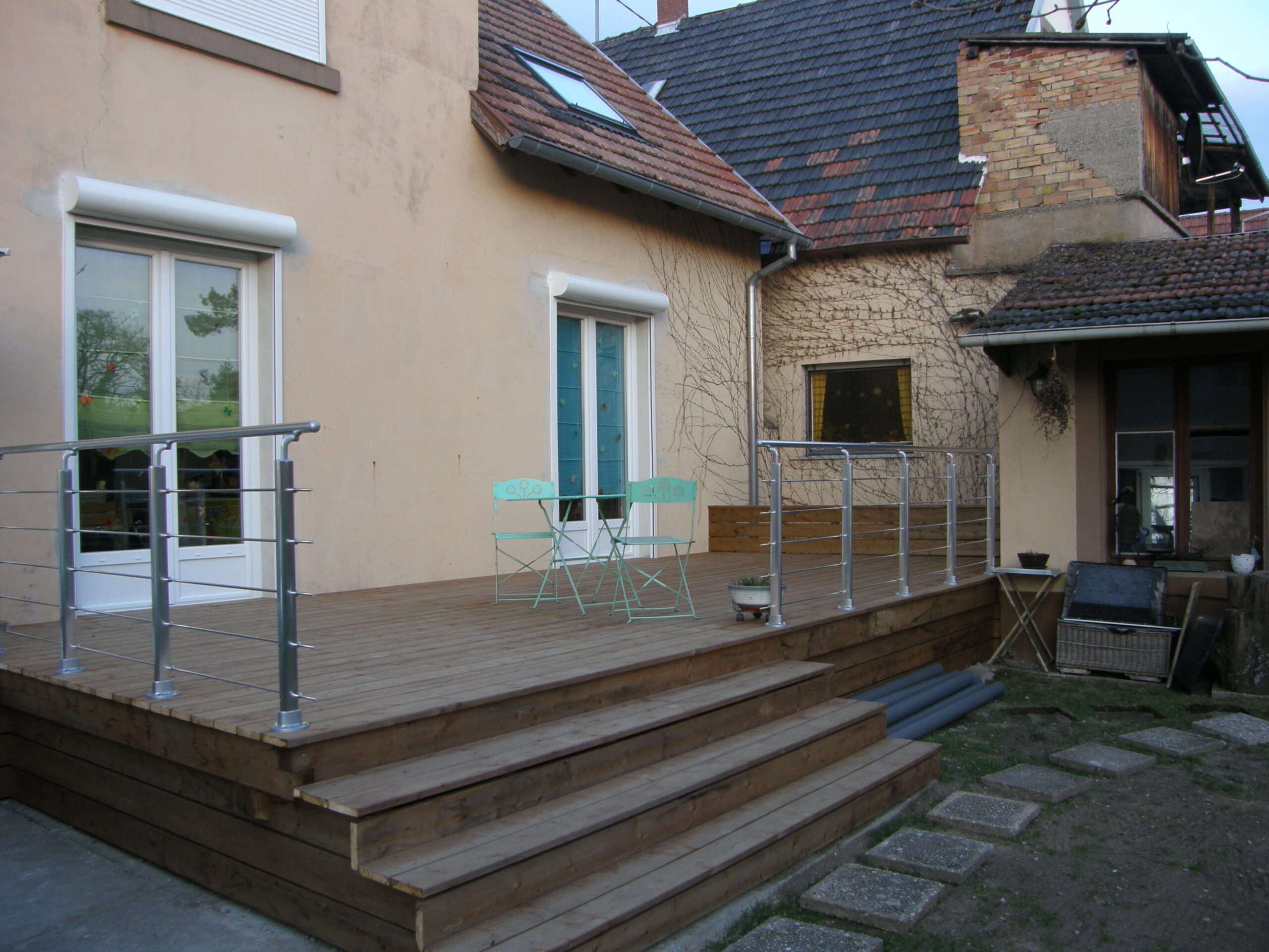 Terrasse bois avec Garde-Corps