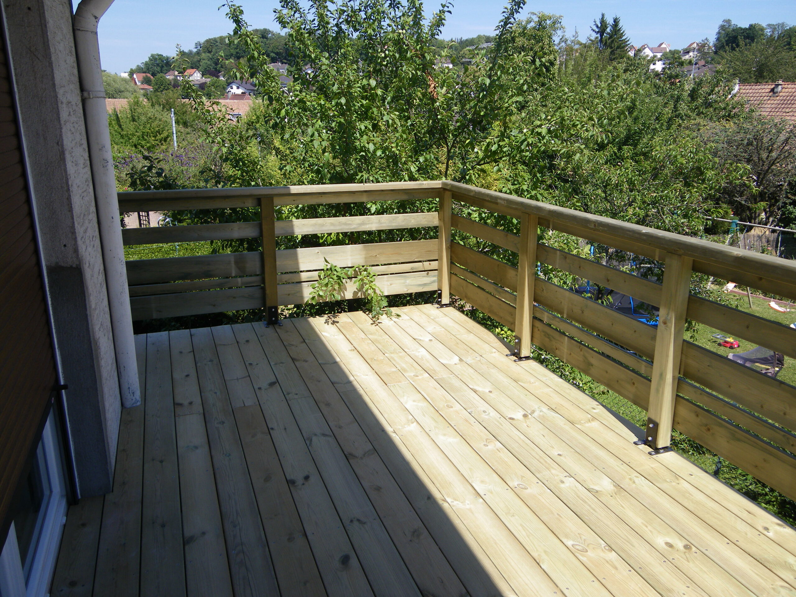 Terrasse bois avec Garde-corps